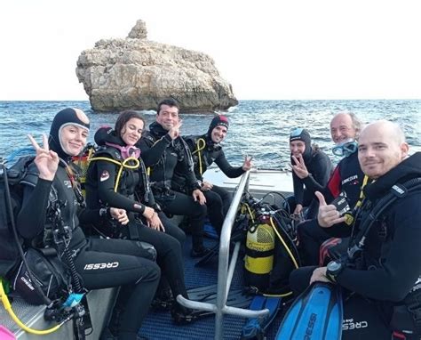 Bautismo de buceo en Jávea 